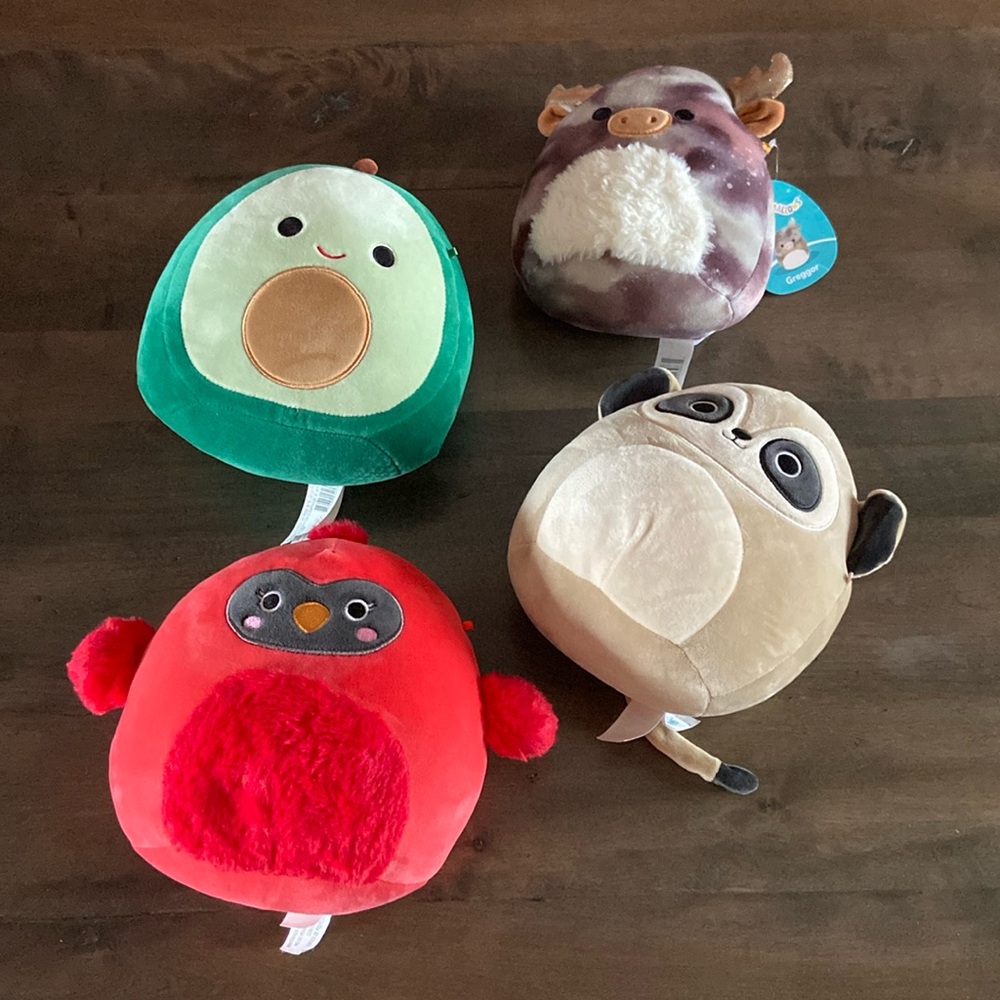 Lot of four small size Squishmallows